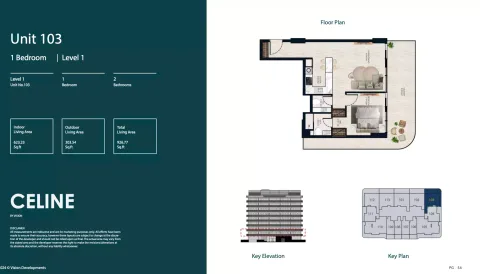 Floor plan, 1 Bed, 926 sq ft