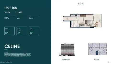 Floor plan, Studio, 442 sq ft