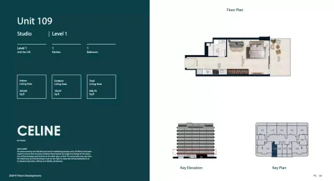 Floor plan, Studio, 446 sq ft