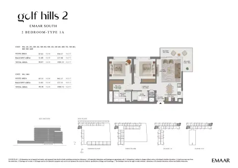 Floor plan, 2 Beds, 1,064 sq ft