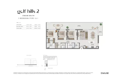 Floor plan, 3 Beds, 2,275 sq ft