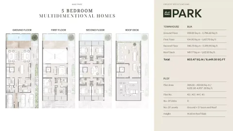 Floor plan, 5 Beds, 8,649 sq ft