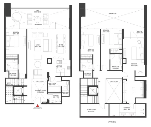 Floor plan, 4 Beds, 3,041 sq ft