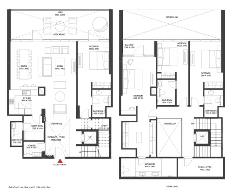 Floor plan, 4 Beds, 3,074 sq ft