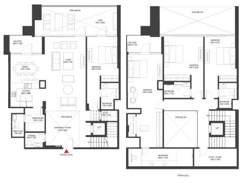 Floor plan, 4 Beds, 3,318 sq ft