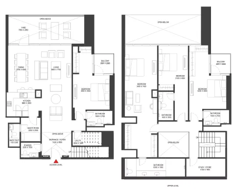 Floor plan, 4 Beds, 3,157 sq ft