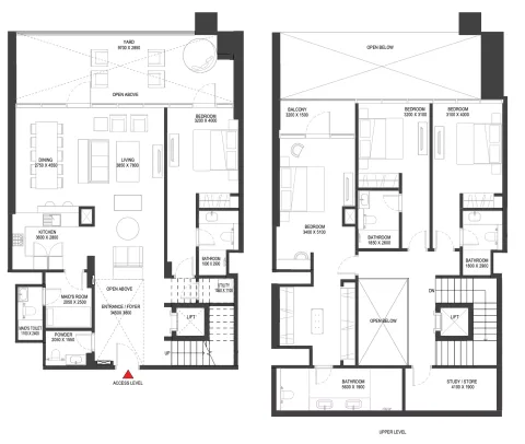 Floor plan, 4 Beds, 2,990 sq ft