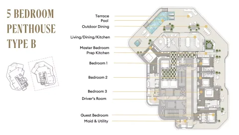 Floor plan, 5 Beds, 0 sq ft