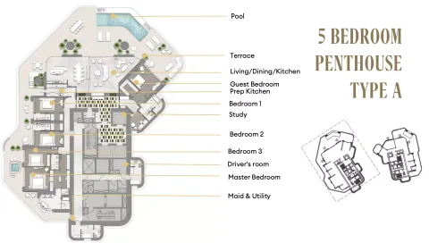 Floor plan, 5 Beds, 0 sq ft