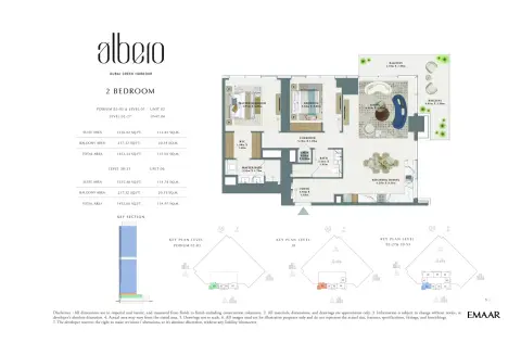 Floor plan, 2 Beds, 1,452 sq ft