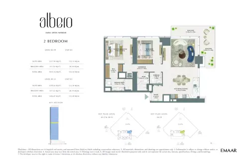 Floor plan, 2 Beds, 1,436 sq ft