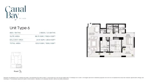 Floor plan, 2 Beds, 1,326 sq ft