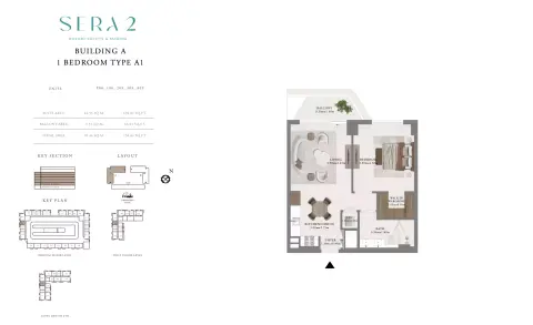 Floor plan, 1 Bed, 758 sq ft