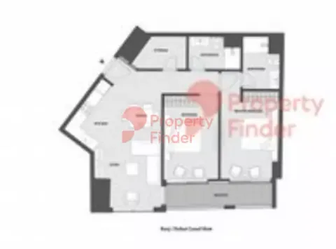 Floor plan, 2 Beds, 981 sq ft