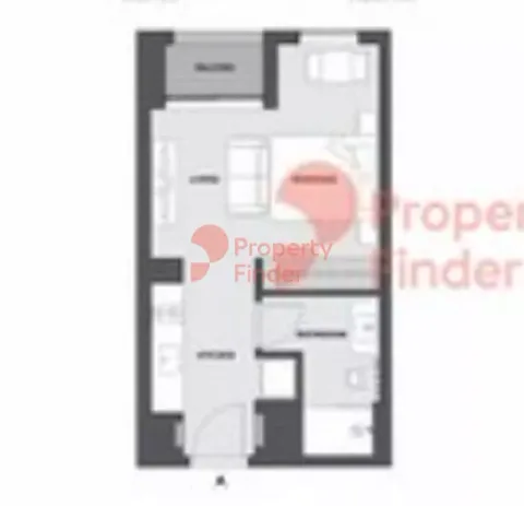 Floor plan, Studio, 379 sq ft