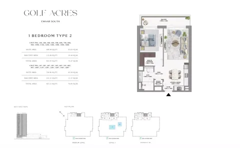 Floor plan, 1 Bed, 812 sq ft