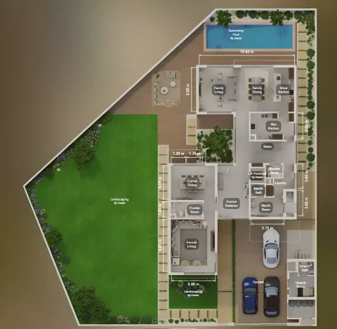 Floor plan, 4 Beds, 5,015 sq ft