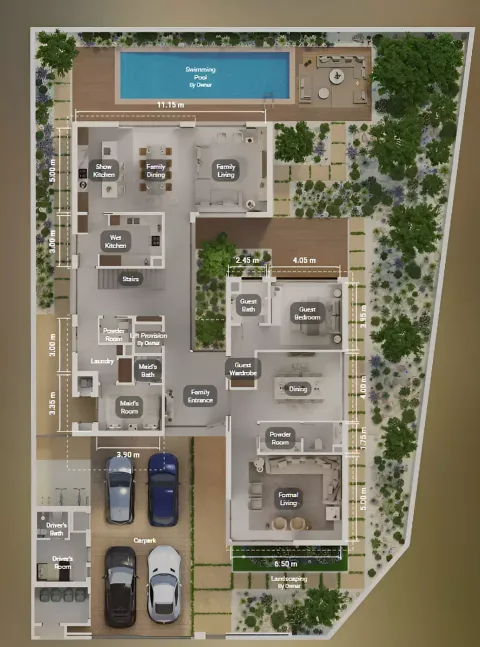 Floor plan, 5 Beds, 5,823 sq ft