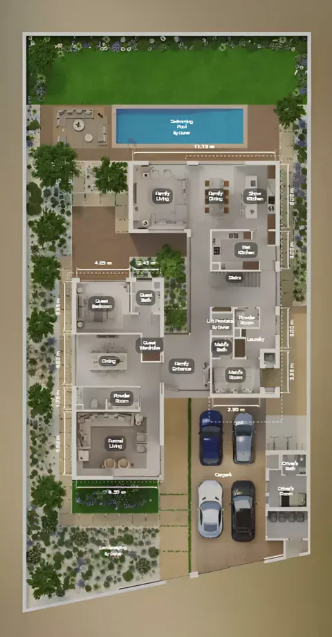 Floor plan, 5 Beds, 5,823 sq ft