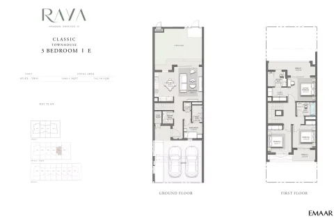 Floor plan, 3 Beds, 1,964 sq ft