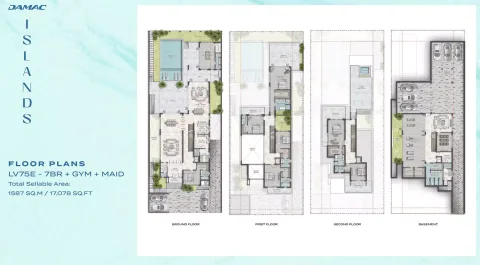Floor plan, 7 Beds, 17,078 sq ft