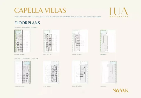 Floor plan, 4 Beds, 3,437 sq ft