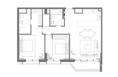 Floor plan, 2 Beds, 0 sq ft