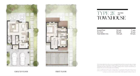 Floor plan, 2 Beds, 1,324 sq ft