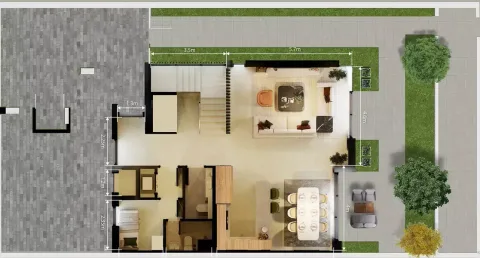 Floor plan, 4 Beds, 3,100 sq ft