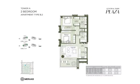 Floor plan, 2 Beds, 0 sq ft