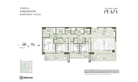 Floor plan, 4 Beds, 0 sq ft