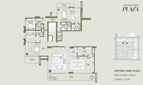 Floor plan, 5 Beds, 7,212 sq ft
