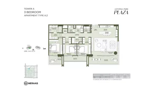 Floor plan, 3 Beds, 0 sq ft