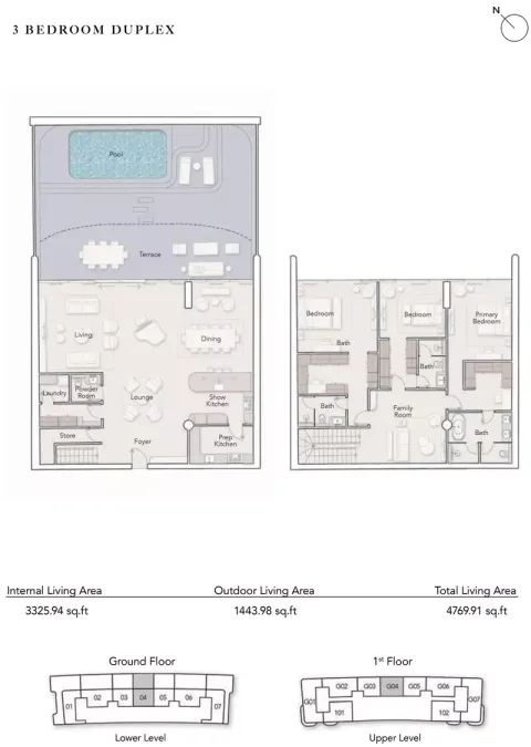 Floor plan, 3 Beds, 4,769 sq ft