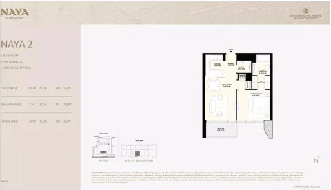 Floor plan, 1 Bed, 786 sq ft