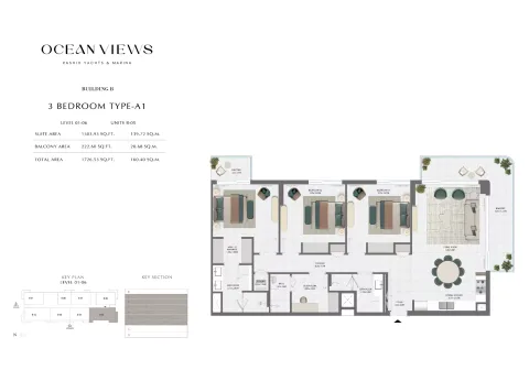 Floor plan, 3 Beds, 1,726 sq ft