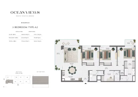 Floor plan, 3 Beds, 1,726 sq ft