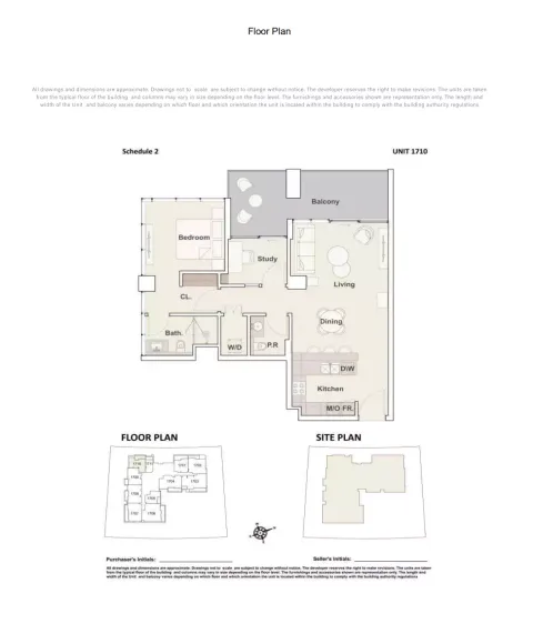 Floor plan, 1 Bed, 1,021 sq ft