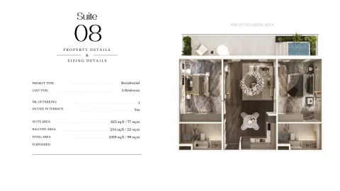 Floor plan, 2 Beds, 1,059 sq ft