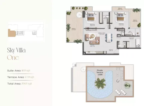 Floor plan, 2 Beds, 2,908 sq ft
