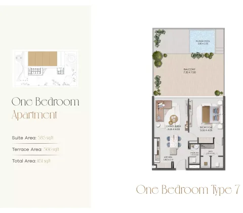 Floor plan, 1 Bed, 1,151 sq ft