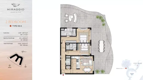 Floor plan, 2 Beds, 2,133 sq ft