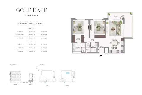 Floor plan, 2 Beds, 1,316 sq ft