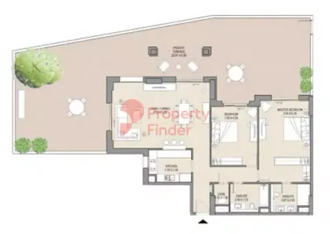 Floor plan, 2 Beds, 2,813 sq ft
