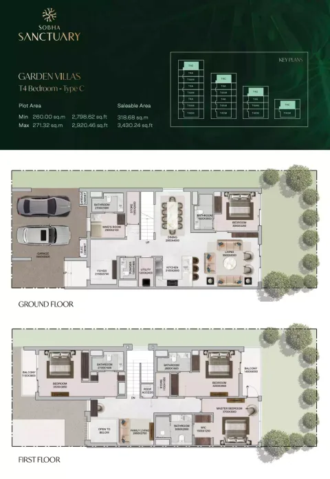 Floor plan, 4 Beds, 3,430 sq ft