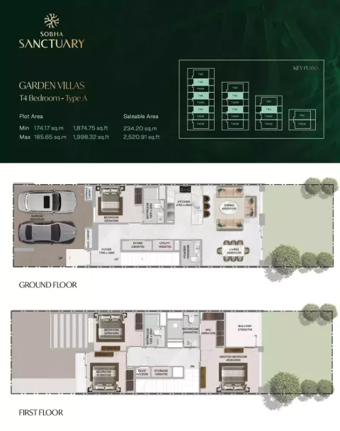 Floor plan, 4 Beds, 2,520 sq ft