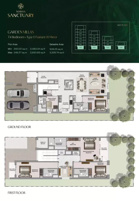 Floor plan, 4 Beds, 3,328 sq ft