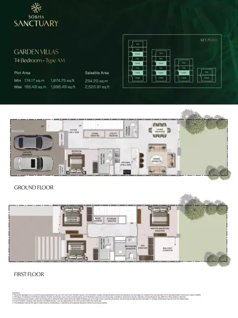 Floor plan, 4 Beds, 2,520 sq ft