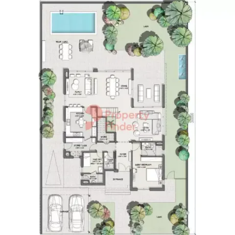 Floor plan, 5 Beds, 4,578 sq ft