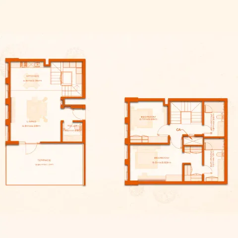 Floor plan, 2 Beds, 1,632 sq ft